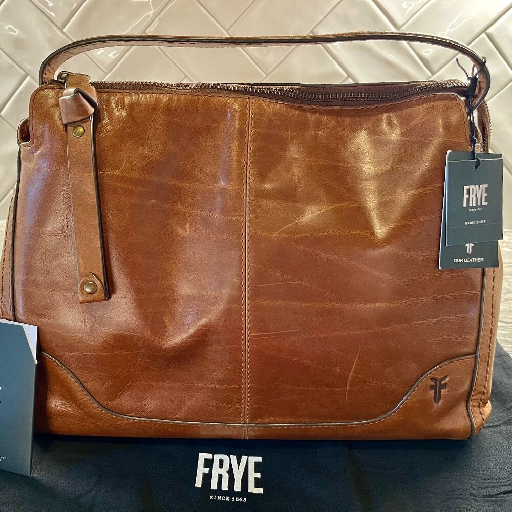 Like New (used one time) Frye Melissa Shoulder bag Cognac purse
